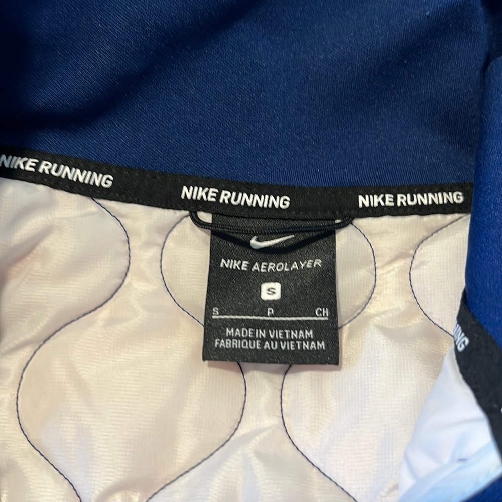 Nike Aerolayer Quilted Vest, Running, Pink, Blue, Black, Gray, Pockets, Size S - Picture 9 of 11